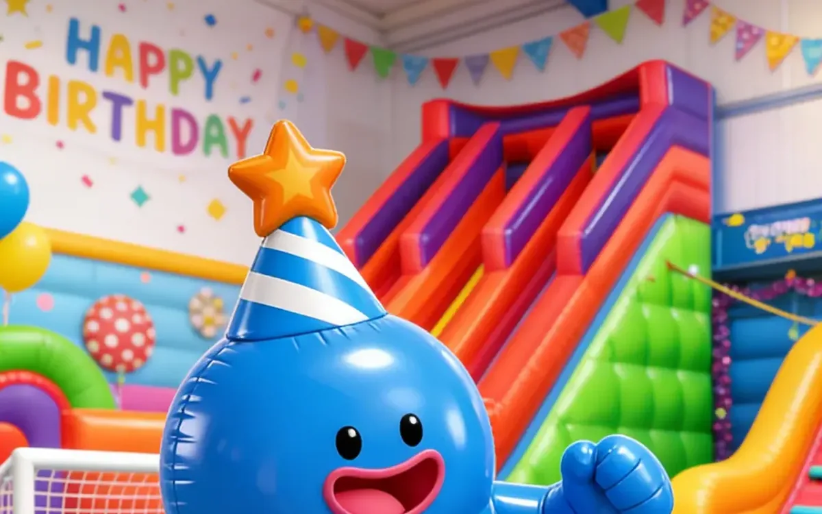 El local montado para un cumpleaños