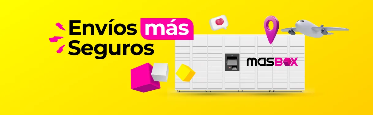 Banda del sistema: el locker de Más Box con la marca